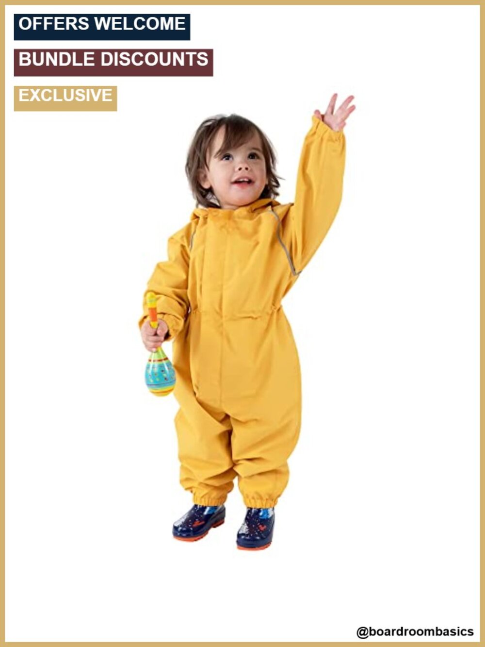JAN & JUL Puddle-Dry Rain Play Suit for Toddlers